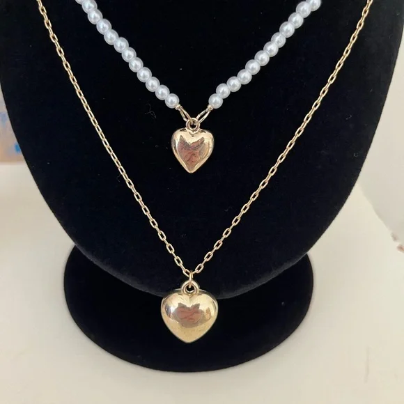American Eagle Heart and Pearl Necklaces - Picture 3 of 3